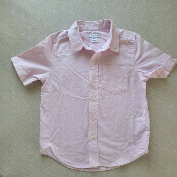 Amazon Essentials Pink Short Sleeve Button-up Shirt - Picture 2 of 6